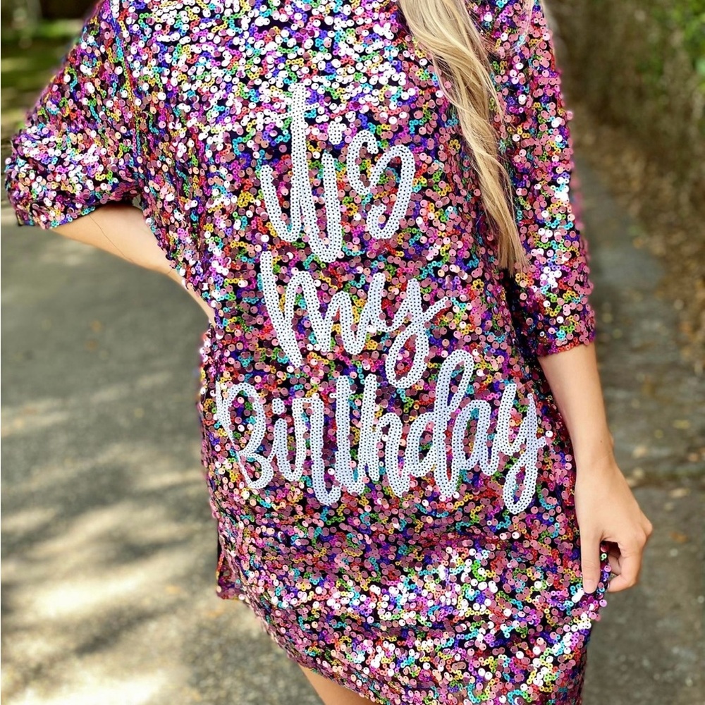 It’s my Birthday sequin top/dress
